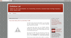 Desktop Screenshot of dofollowlist.blogspot.com