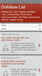 Mobile Screenshot of dofollowlist.blogspot.com