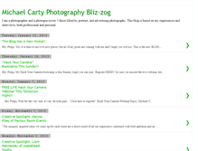 Tablet Screenshot of michaelcartyphotography.blogspot.com