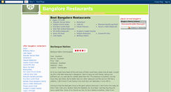 Desktop Screenshot of bangalorebestrestaurants.blogspot.com