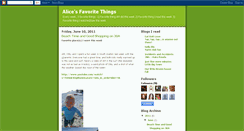 Desktop Screenshot of alicesfavoritethings.blogspot.com