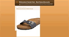 Desktop Screenshot of cheap-birkenstock-sandal-sale.blogspot.com