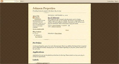 Desktop Screenshot of johnson-properties.blogspot.com