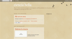 Desktop Screenshot of cienciabella.blogspot.com