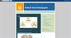 Desktop Screenshot of festical-beca-kebangsaan.blogspot.com