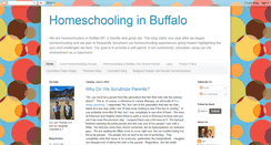 Desktop Screenshot of homeschoolinginbuffalo.blogspot.com