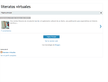 Tablet Screenshot of literatos-virtuales.blogspot.com