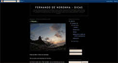 Desktop Screenshot of dicasdenoronha.blogspot.com