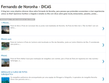 Tablet Screenshot of dicasdenoronha.blogspot.com