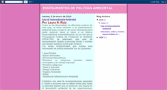 Desktop Screenshot of instrumentosdepoliticaambiental.blogspot.com
