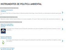 Tablet Screenshot of instrumentosdepoliticaambiental.blogspot.com