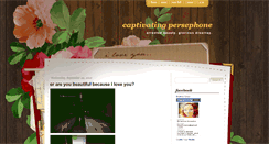 Desktop Screenshot of captivatingpersephone.blogspot.com