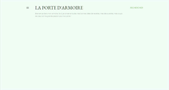 Desktop Screenshot of laportedarmoire.blogspot.com