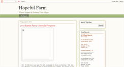 Desktop Screenshot of hopefulfarm.blogspot.com