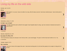 Tablet Screenshot of livingmylifeonthewildside.blogspot.com