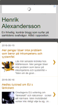 Mobile Screenshot of henrikalexandersson.blogspot.com