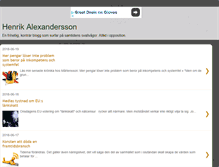 Tablet Screenshot of henrikalexandersson.blogspot.com