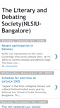 Mobile Screenshot of literaryndebating-nlsiu.blogspot.com