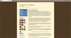 Desktop Screenshot of donnacoe-velleman.blogspot.com