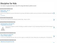 Tablet Screenshot of disciplineforkids.blogspot.com