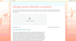 Desktop Screenshot of cheap-razor-electric-scooters.blogspot.com