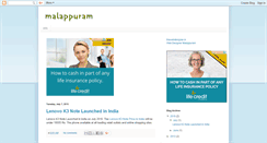 Desktop Screenshot of malappuramlive.blogspot.com
