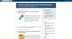 Desktop Screenshot of grinnelllibnews.blogspot.com