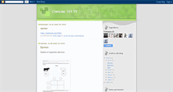 Desktop Screenshot of ciencias101tv.blogspot.com