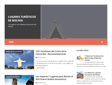 Tablet Screenshot of lugaresturisticosbolivia.blogspot.com