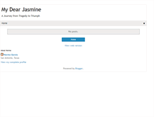 Tablet Screenshot of mydearjasmine.blogspot.com