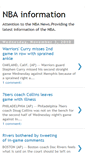 Mobile Screenshot of nba-information.blogspot.com