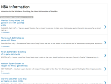 Tablet Screenshot of nba-information.blogspot.com