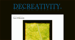 Desktop Screenshot of decreativity.blogspot.com