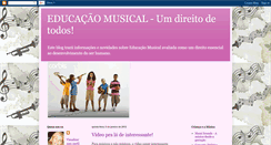 Desktop Screenshot of educacaomusical-umdireitodetodos.blogspot.com