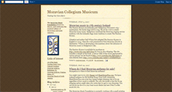 Desktop Screenshot of moravianmusic.blogspot.com