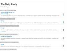 Tablet Screenshot of dailycasey.blogspot.com