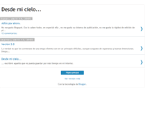 Tablet Screenshot of desdemicielo.blogspot.com