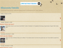 Tablet Screenshot of minnesotaoutside.blogspot.com