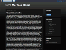 Tablet Screenshot of givemeyourhand1.blogspot.com