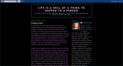 Desktop Screenshot of lifeisahellofathingtohappentoaperson.blogspot.com