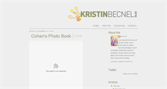 Desktop Screenshot of kristinbecnel.blogspot.com