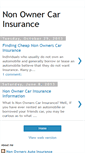 Mobile Screenshot of nonownercarinsurance.blogspot.com