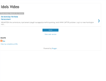 Tablet Screenshot of idolsvideo.blogspot.com