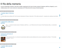 Tablet Screenshot of concorsofilodellamemoria.blogspot.com