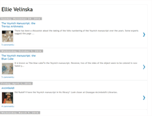 Tablet Screenshot of ellievelinska.blogspot.com