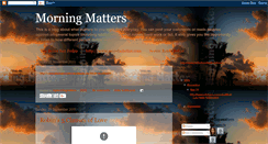 Desktop Screenshot of mymorningmatters.blogspot.com