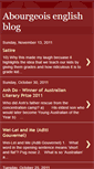 Mobile Screenshot of abourgeoisenglishblog.blogspot.com