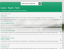 Tablet Screenshot of learnteachtech.blogspot.com