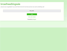Tablet Screenshot of broadheadblogsale.blogspot.com