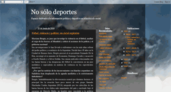 Desktop Screenshot of nosolodeportes.blogspot.com